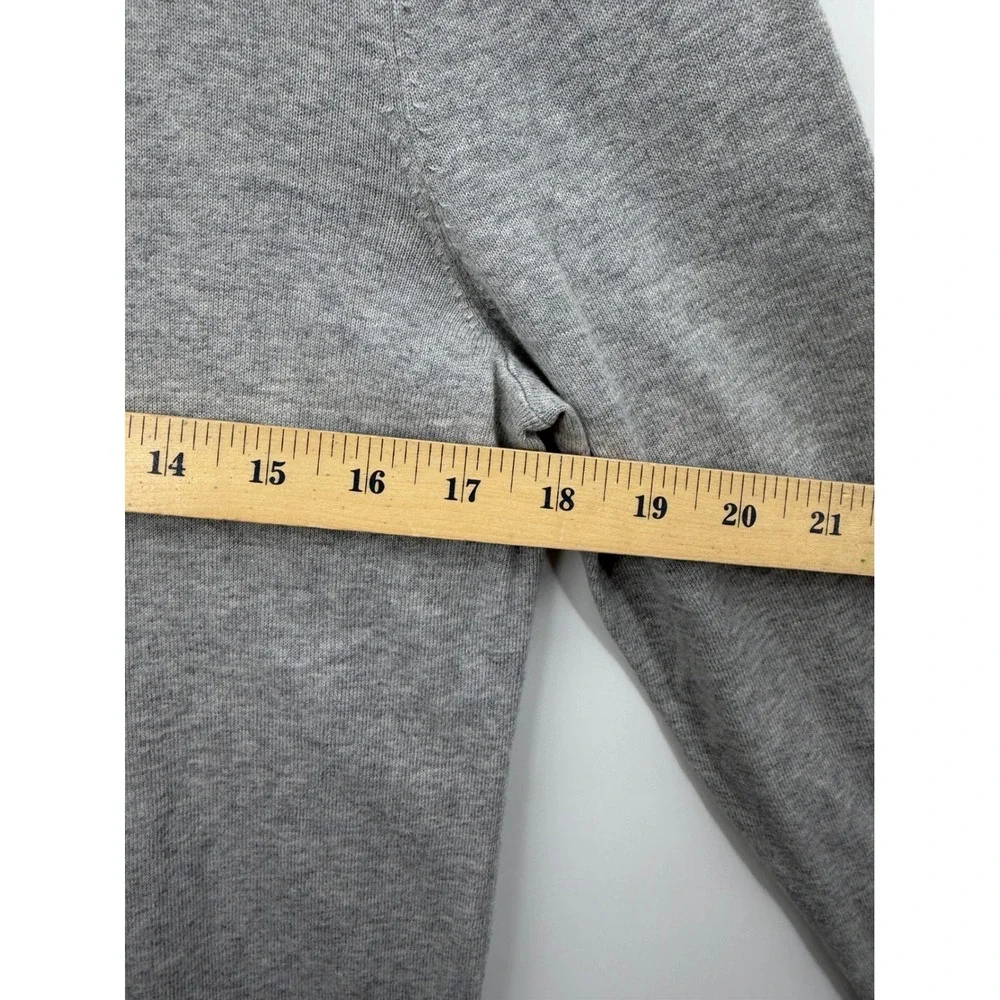 Talbots French Bulldog‎ Sailor Sweater Womens Small Gray Nautical Intarsia Knit